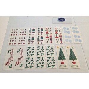 Creative Memories Christmas Holiday Pack Stickers 15 Sheets Vintage 1997